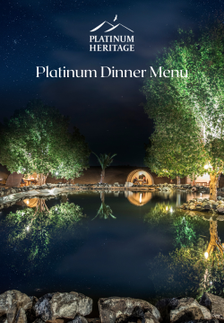 Platinum Dinner Menu