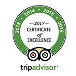 TripAdvisor 2012 – 2017 Winner